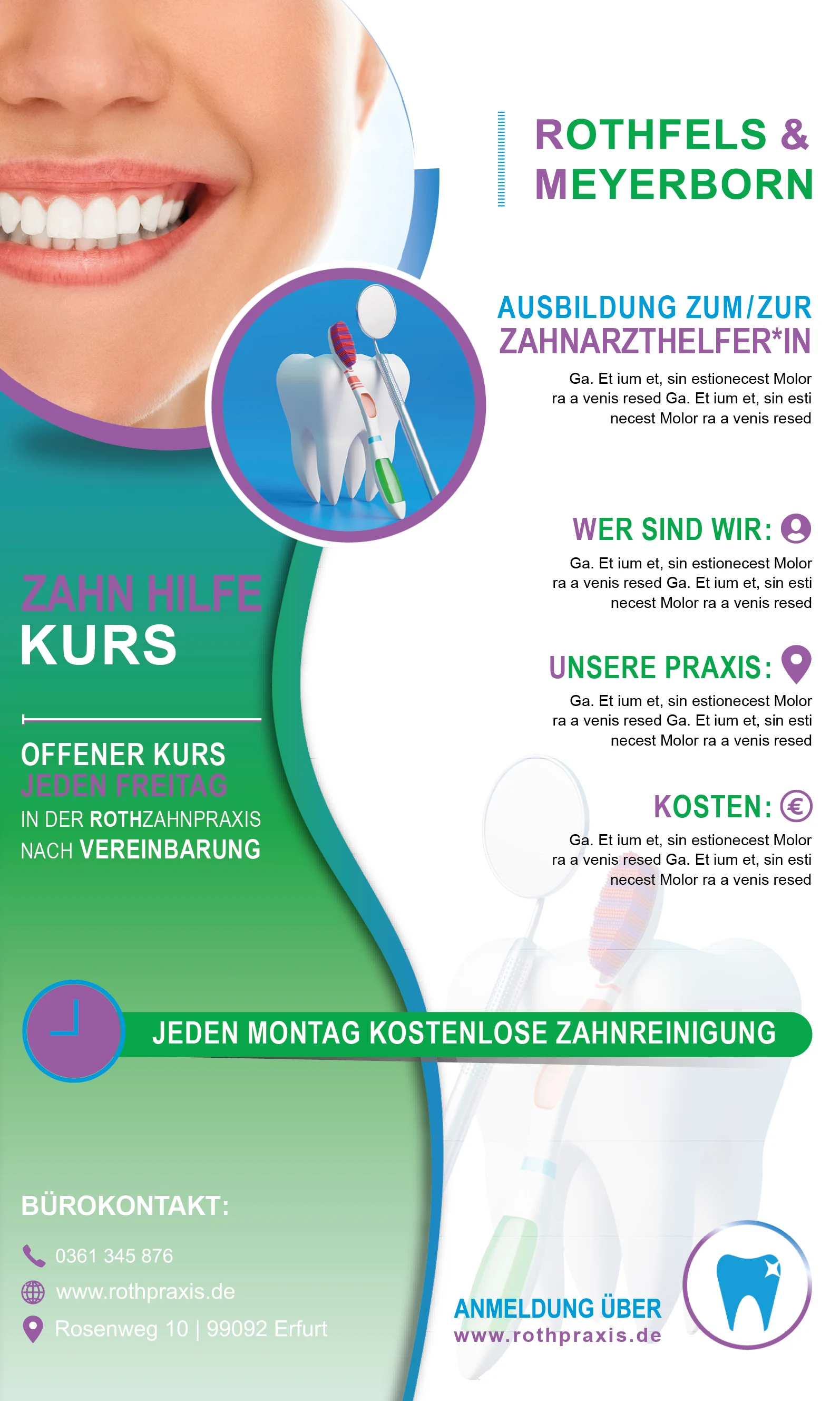 Flyergestaltung Beispiel